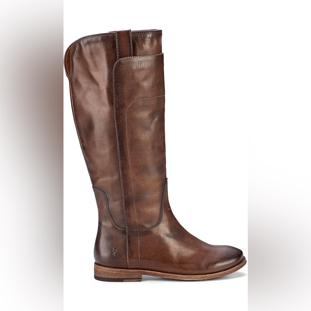 Frye Paige Tall Riding Boots Dark Brown Leather